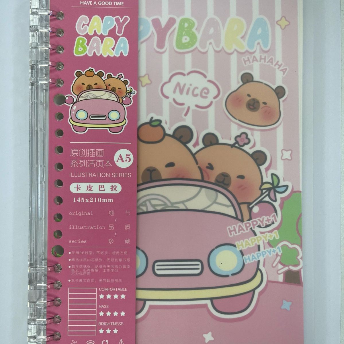 GENERICO - Cuaderno Infinito Capibara A5 Cuadriculado