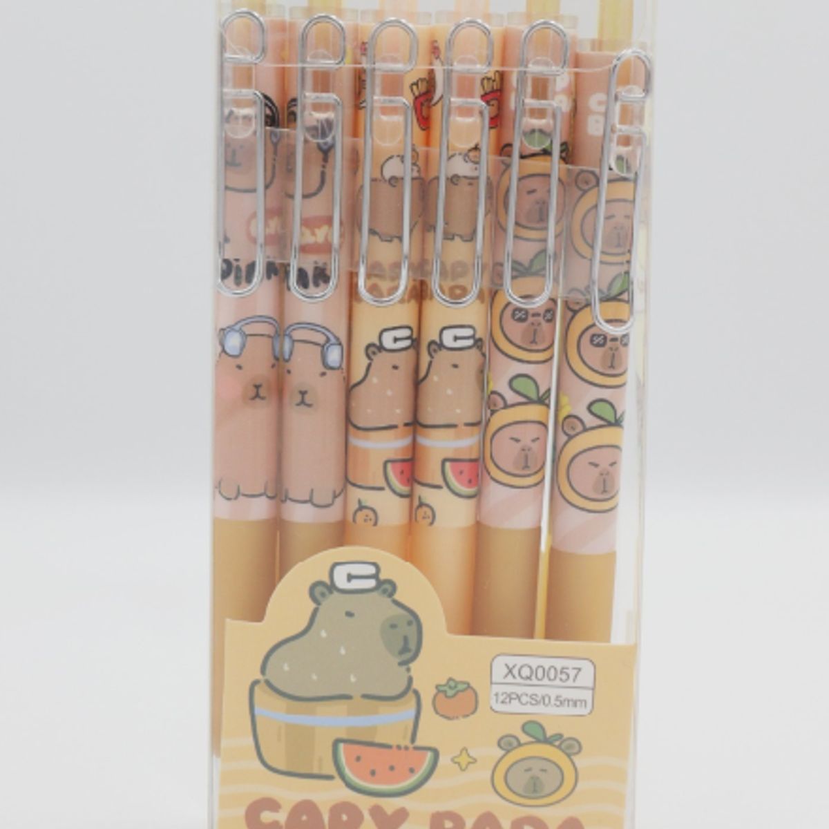 GENERICO - Lapicero Retráctil Capibara - Set 12 Unidades