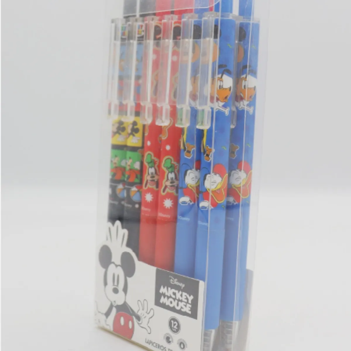 DISNEY - Lapicero Mickey Mouse Retráctil- Set 12 Unidades