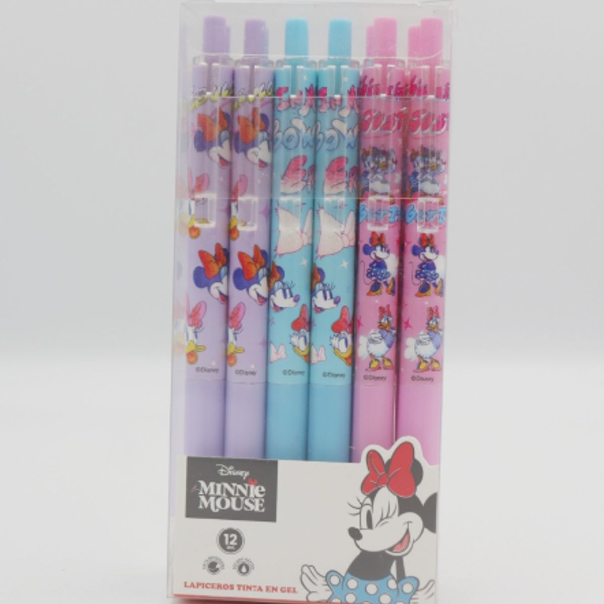 DISNEY - Lapicero Minnie Mouse Retráctil- Set 12 Unidades