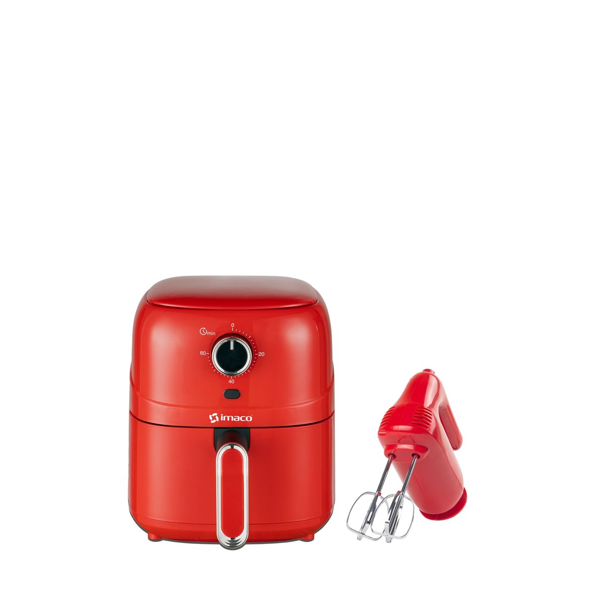 IMACO - Combo Freidora de aire 2 litros + Batidora de mano 150W Imaco