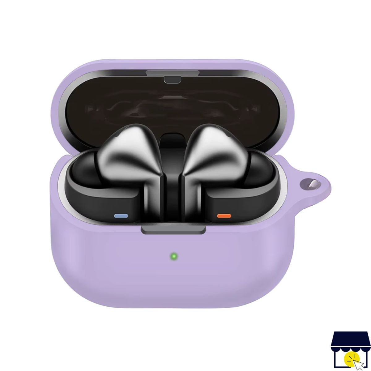 GENERICO - Case funda de silicona para Galaxy Buds 3 FE / 3 / 3 Pro - Lila