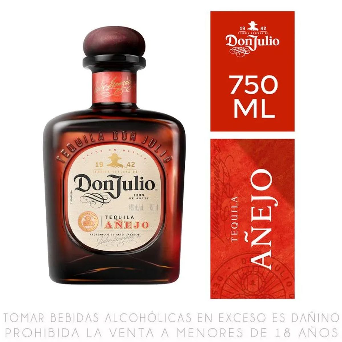 DON JULIO - TEQUILA  DON JULIO AÑEJO BOTELLA 750ML