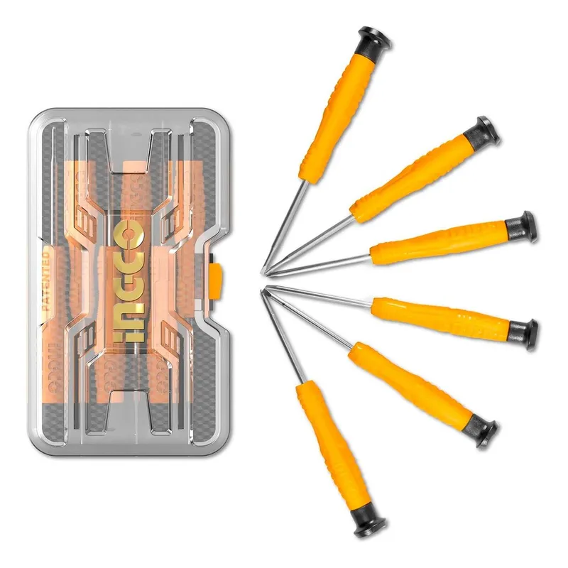 INGCO TOOLS - Set Destornilladores de Precisión 6Pzas INGCO HKSD0618