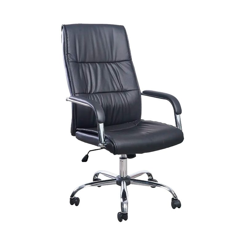 OFIDEAS - Silla De Oficina Madrid Cuero Sistema Lap Color Negro Ofideas