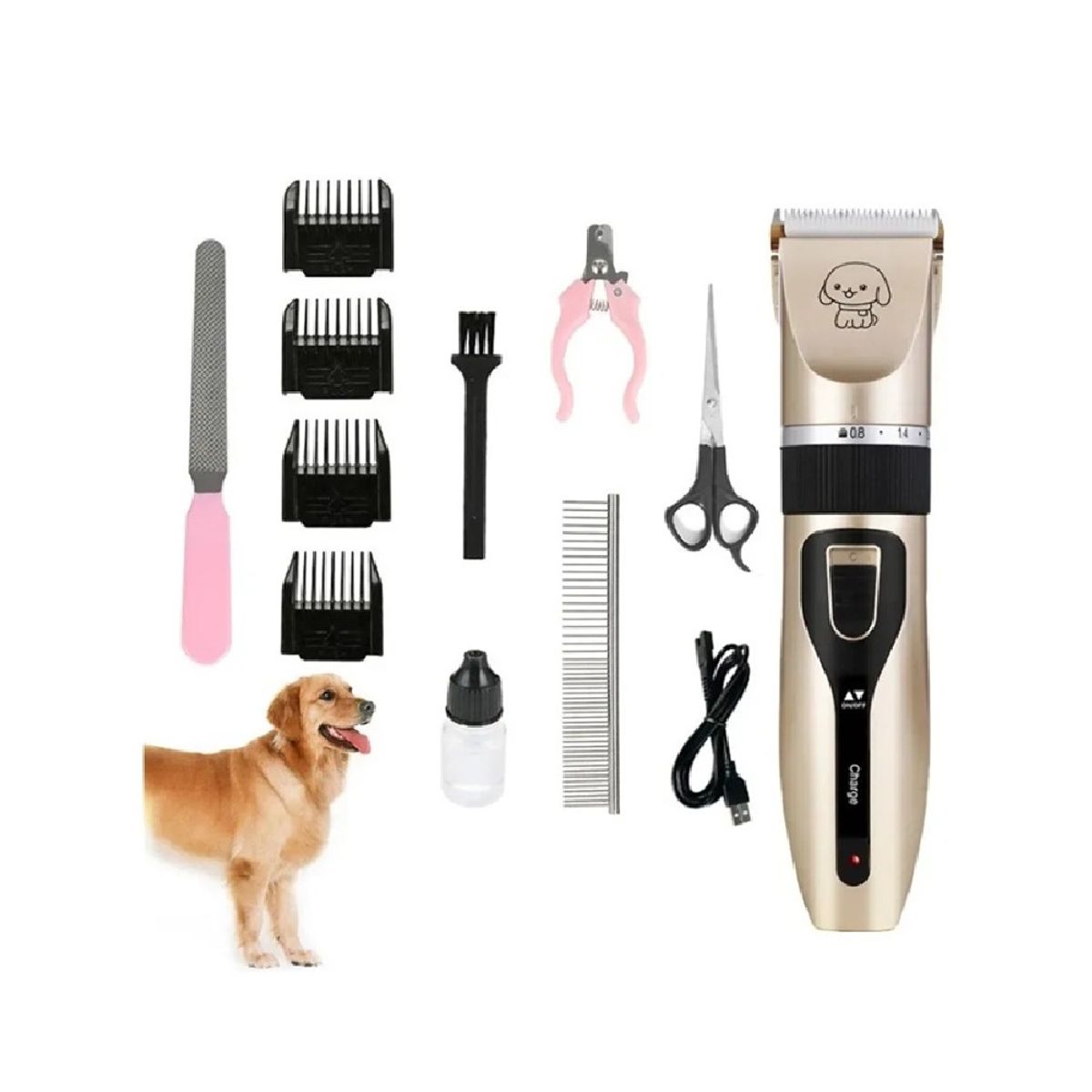 GENERICO - Rasuradora inalámbrica para mascotas perros y gatos