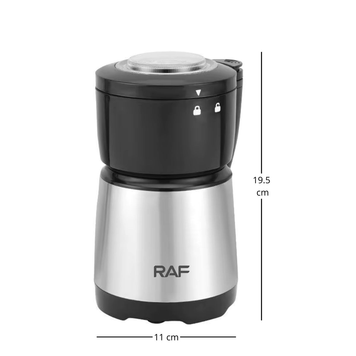 RAFF - Molinillo Eléctrico Para Café, Granos y Especias 4 Aspas 200W R7106