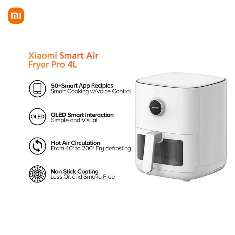 XIAOMI - XIAOMI SMART AIR FRYER PRO 4L COLOR BLANCO