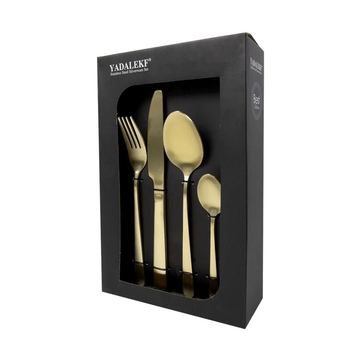 ICHIMATSU - Set de Cubiertos Dorados de 16 Piezas de Madera Cutlery - 10286557