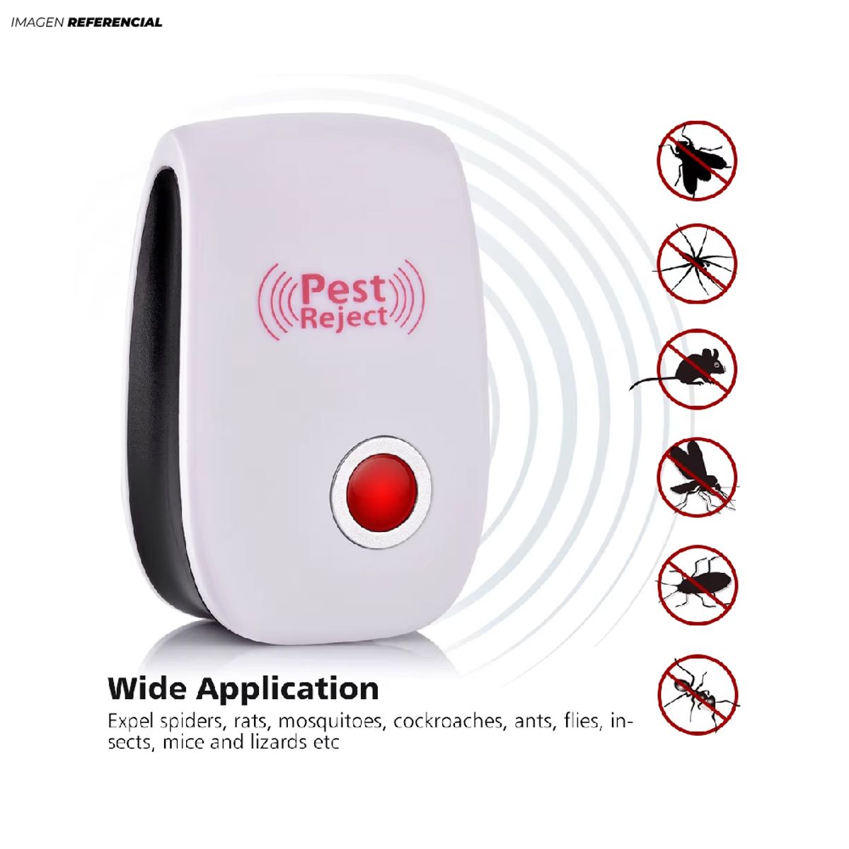 GENERICO - Repelente Ultrasónico para Mosquitos Insectos