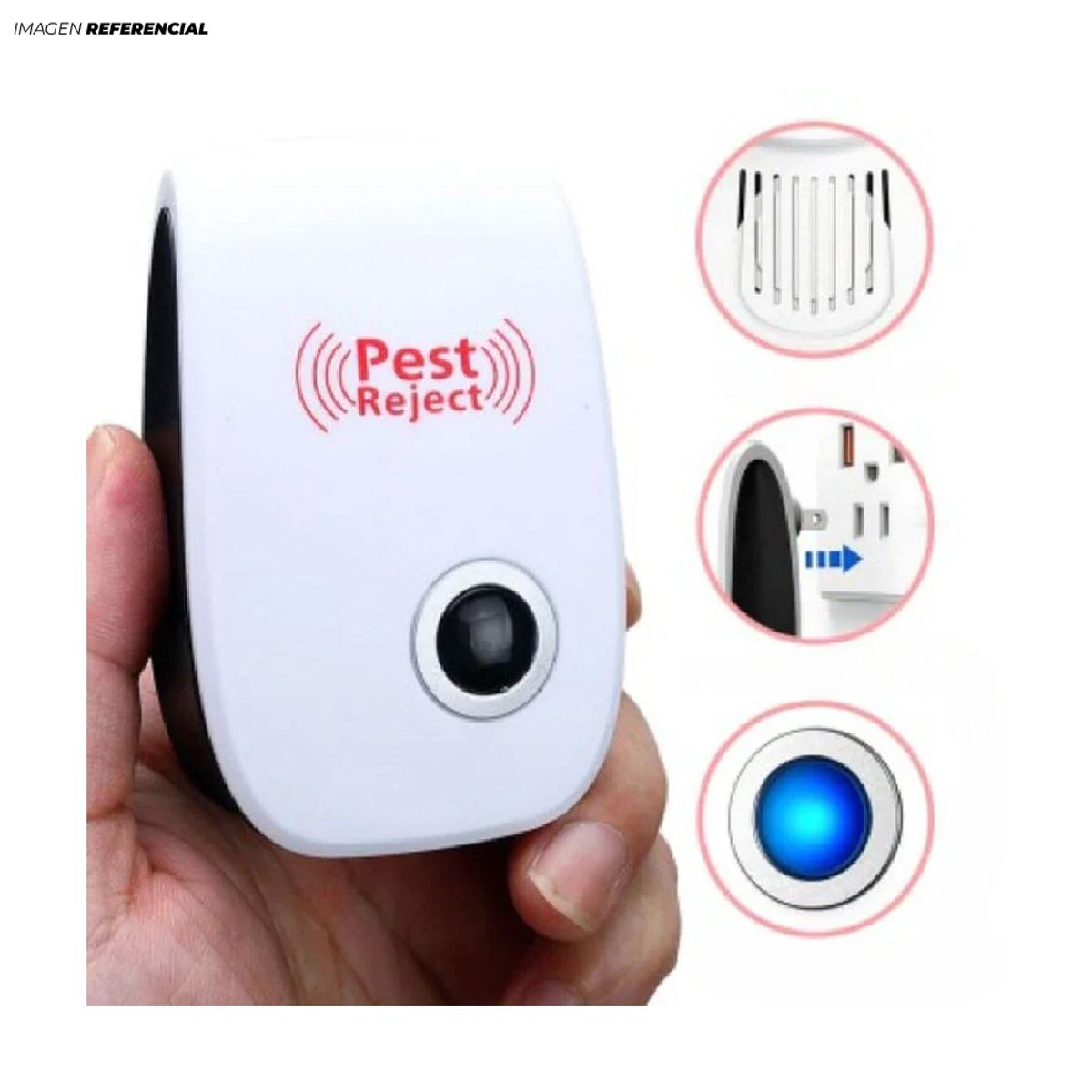 GENERICO - Repelente Ultrasónico para Mosquitos Insectos