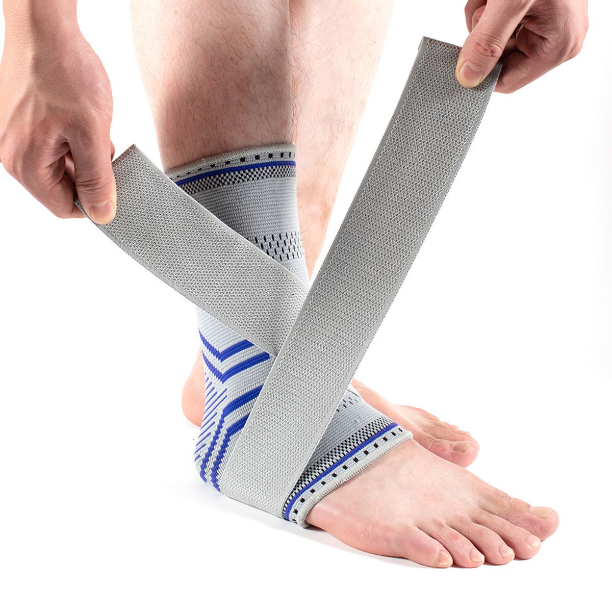 GENERICO - Tobillera Ortopédica ProFit con Elástico -  Gris Talla M