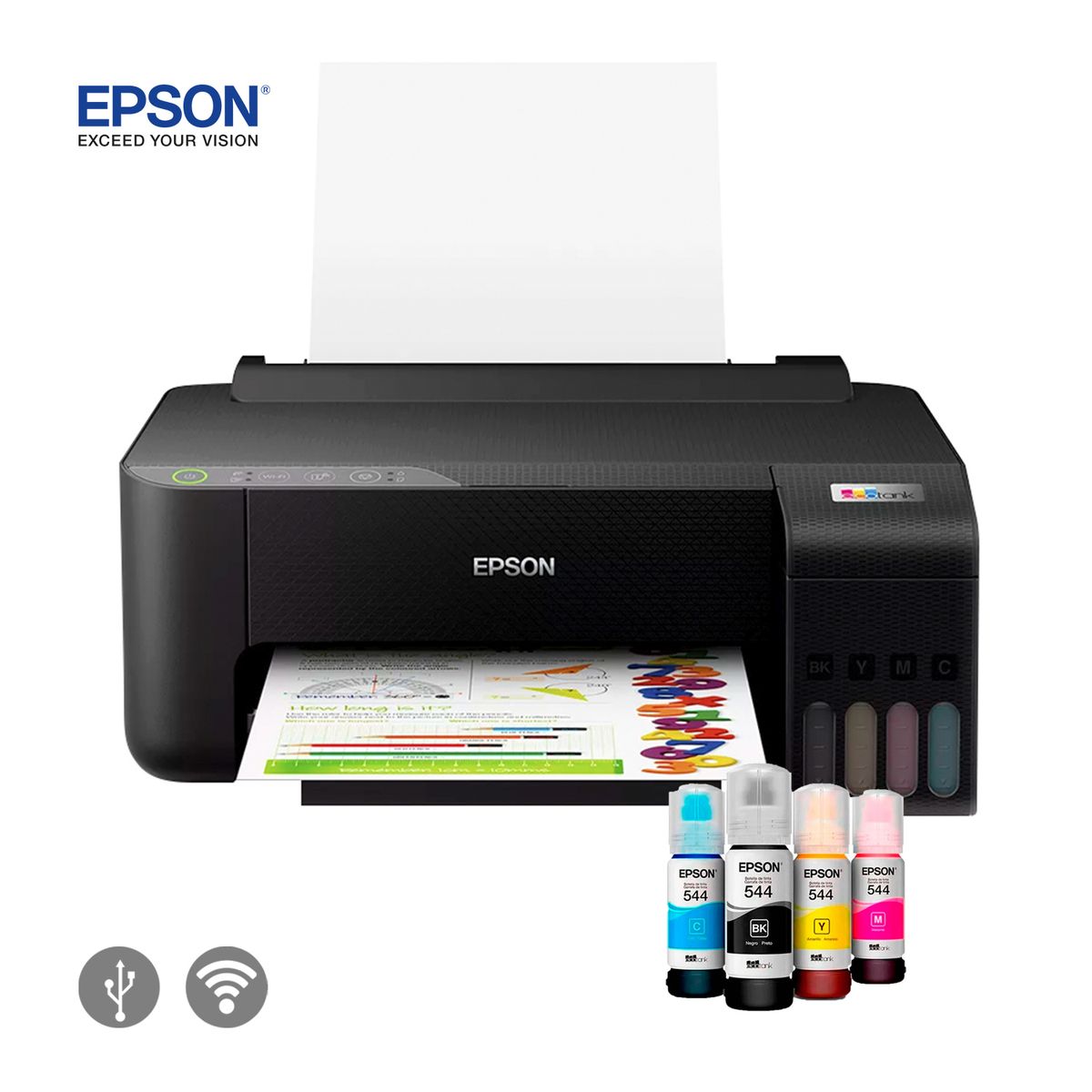 EPSON - Impresora L1250 Inalámbrica Ecotank Usb Y Wifi Solo imprime