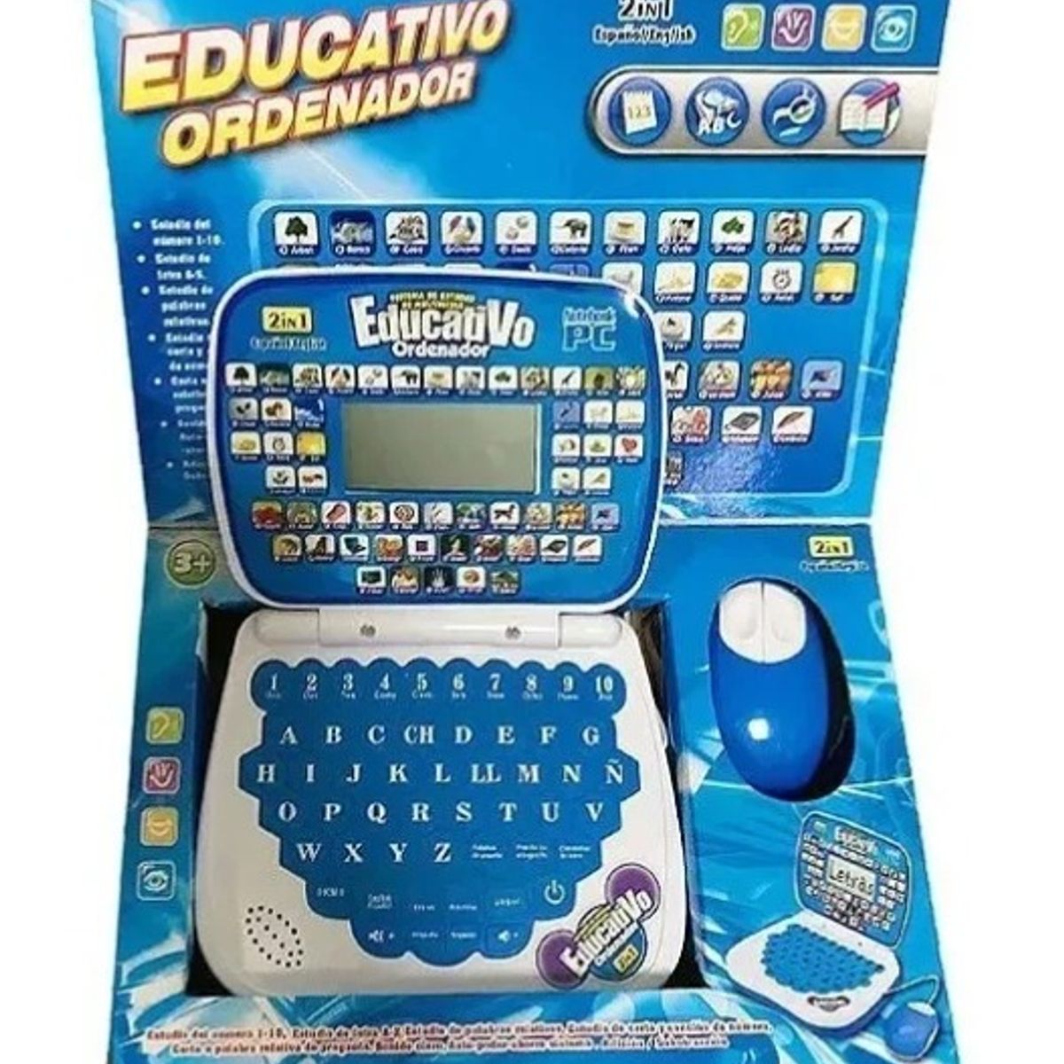 GENERICO - Mini Laptop Interactiva Educativa Español e Ingles