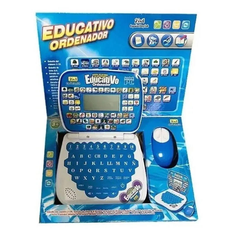 GENERICO - Mini Laptop Interactiva Educativa Español e Ingles