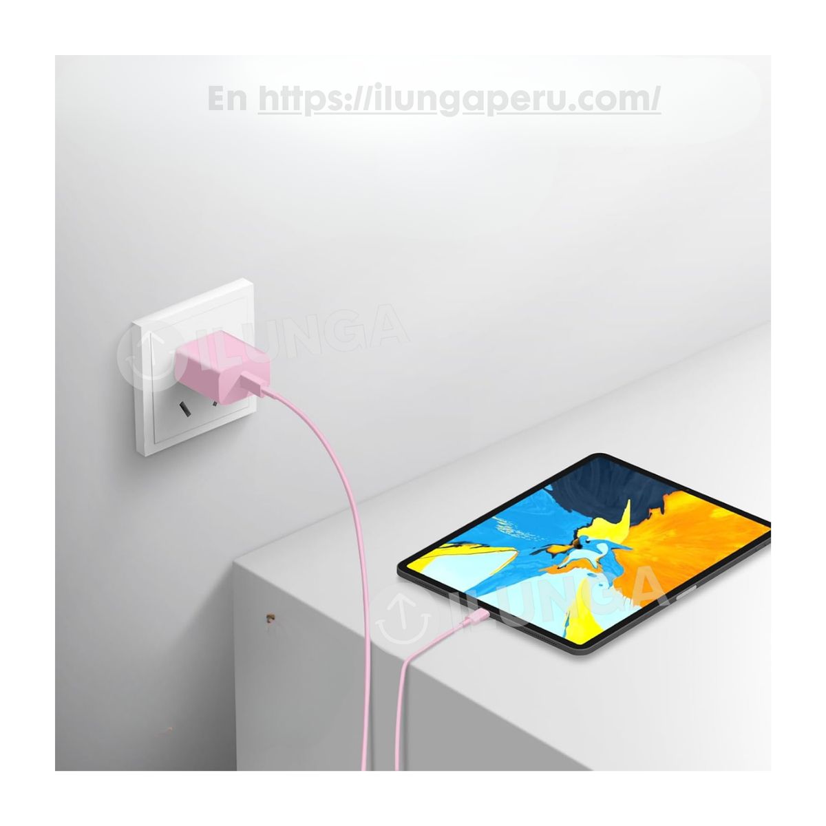 GENERICO - Cargador para Samsung 25W Carga Rápida - rosa