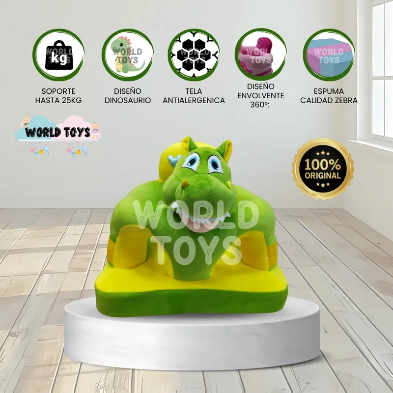 BABY - Asiento de Apoyo para Bebés «DINO» Animal Green