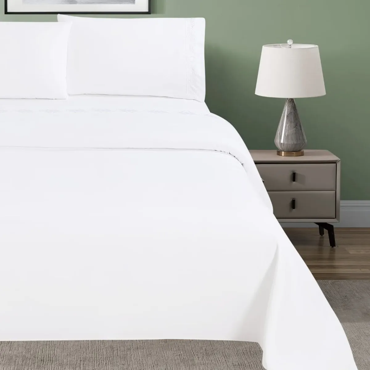 GENERICO - JUEGO DE SÁBANAS BORDADO - HAIRIFON