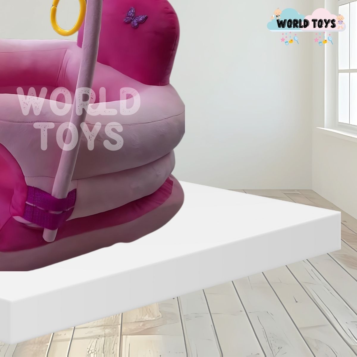 BABY - Asiento de Apoyo para Bebés «PEPPA» Premium Pink