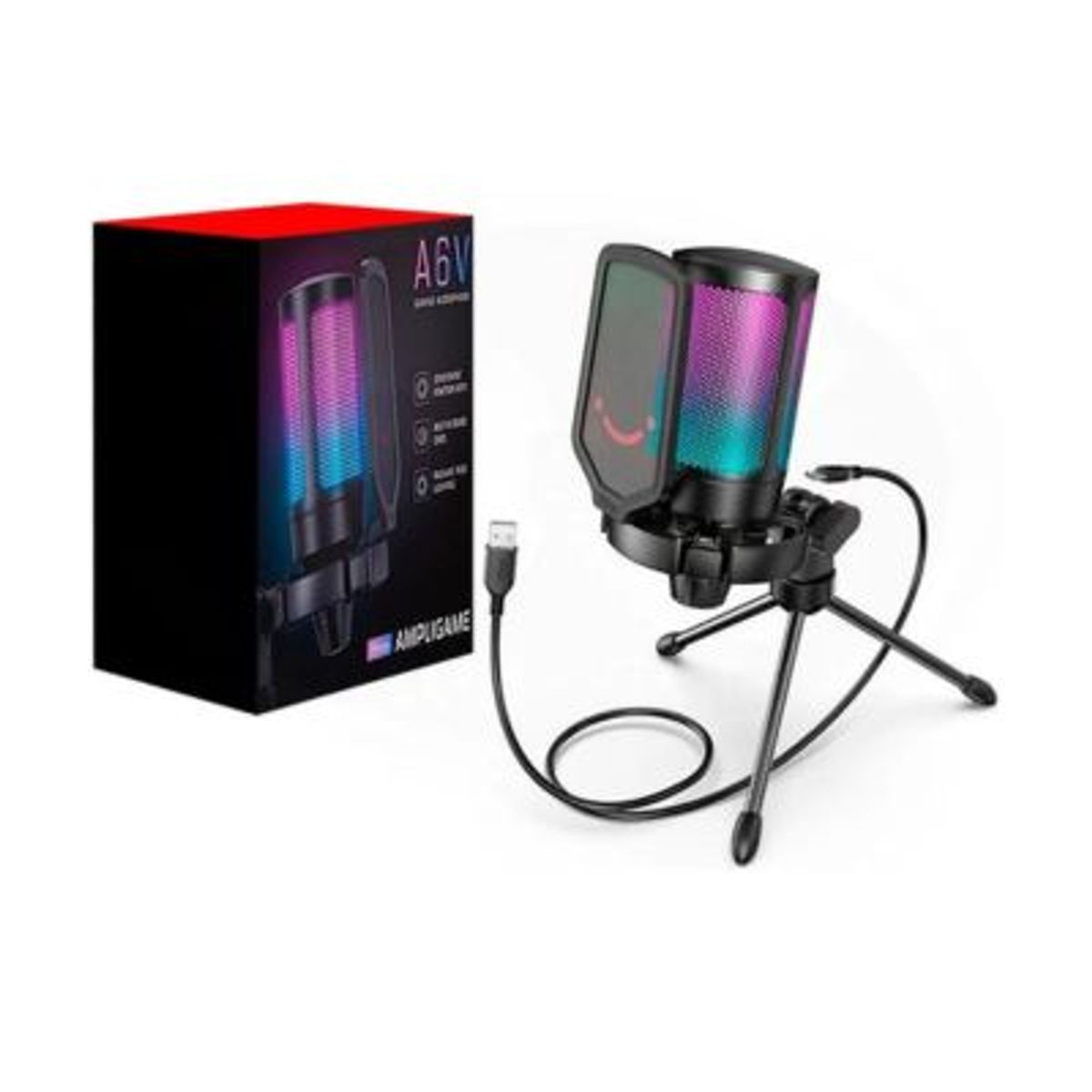 FIFINE - MICROFONO GAMING FIFINE A6V BLACK