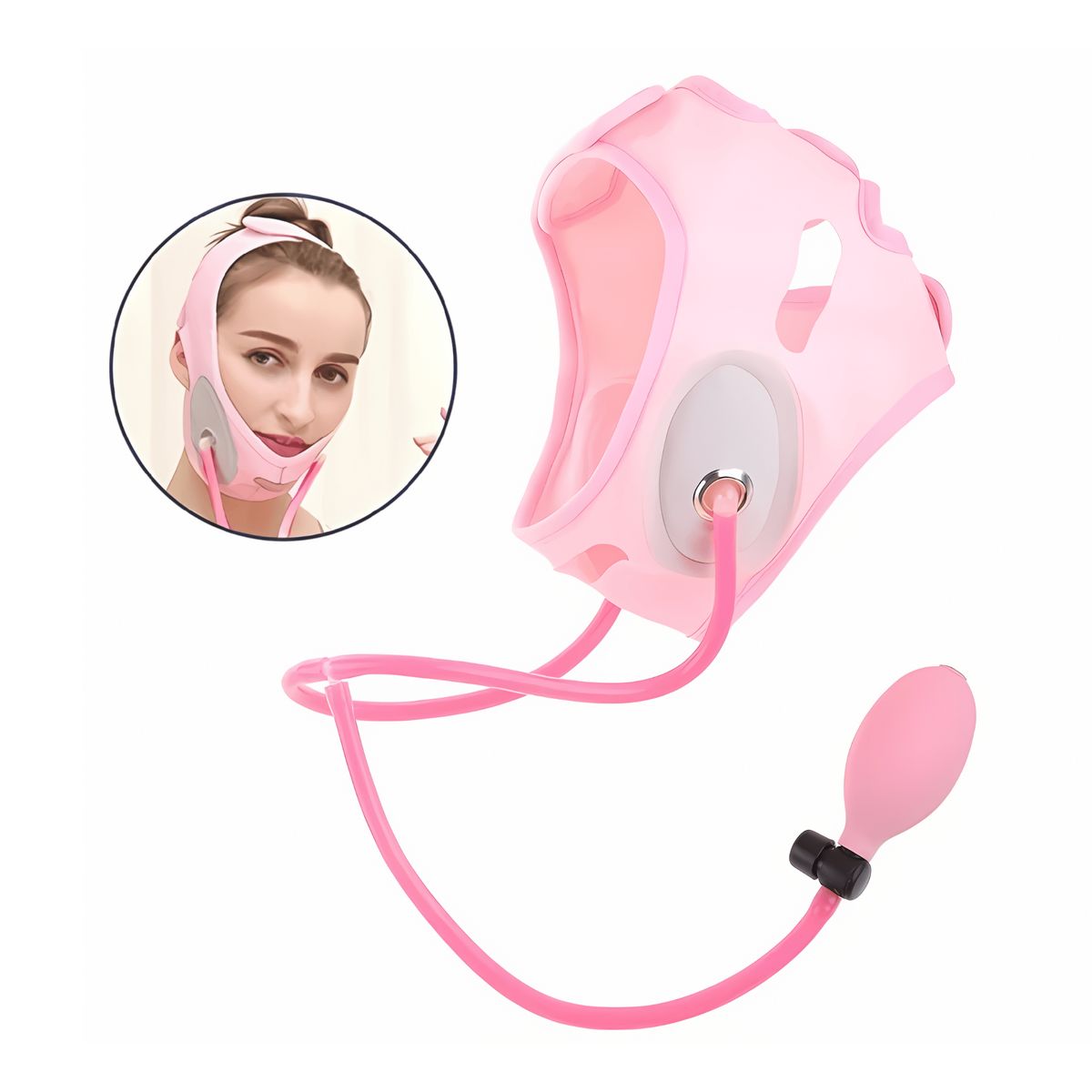 OEM - Renueva tu piel faja moldeadora facial + parches antiarrugas gratis