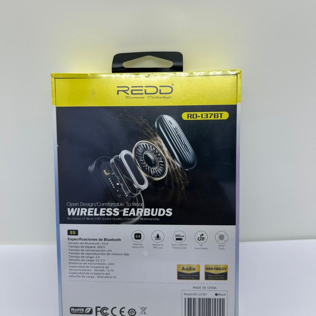 GENERICO - AUDIFONO BT REDD 137-BT WIRELESS EARBUDS NEGRO