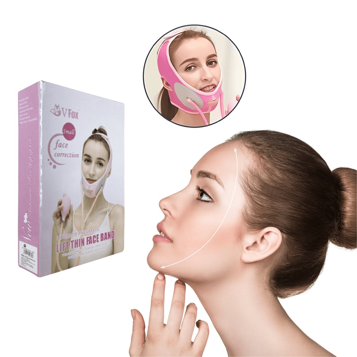 OEM - Faja Adelgazante Facial Elimina Papada + Regalo parche Antiarrugas
