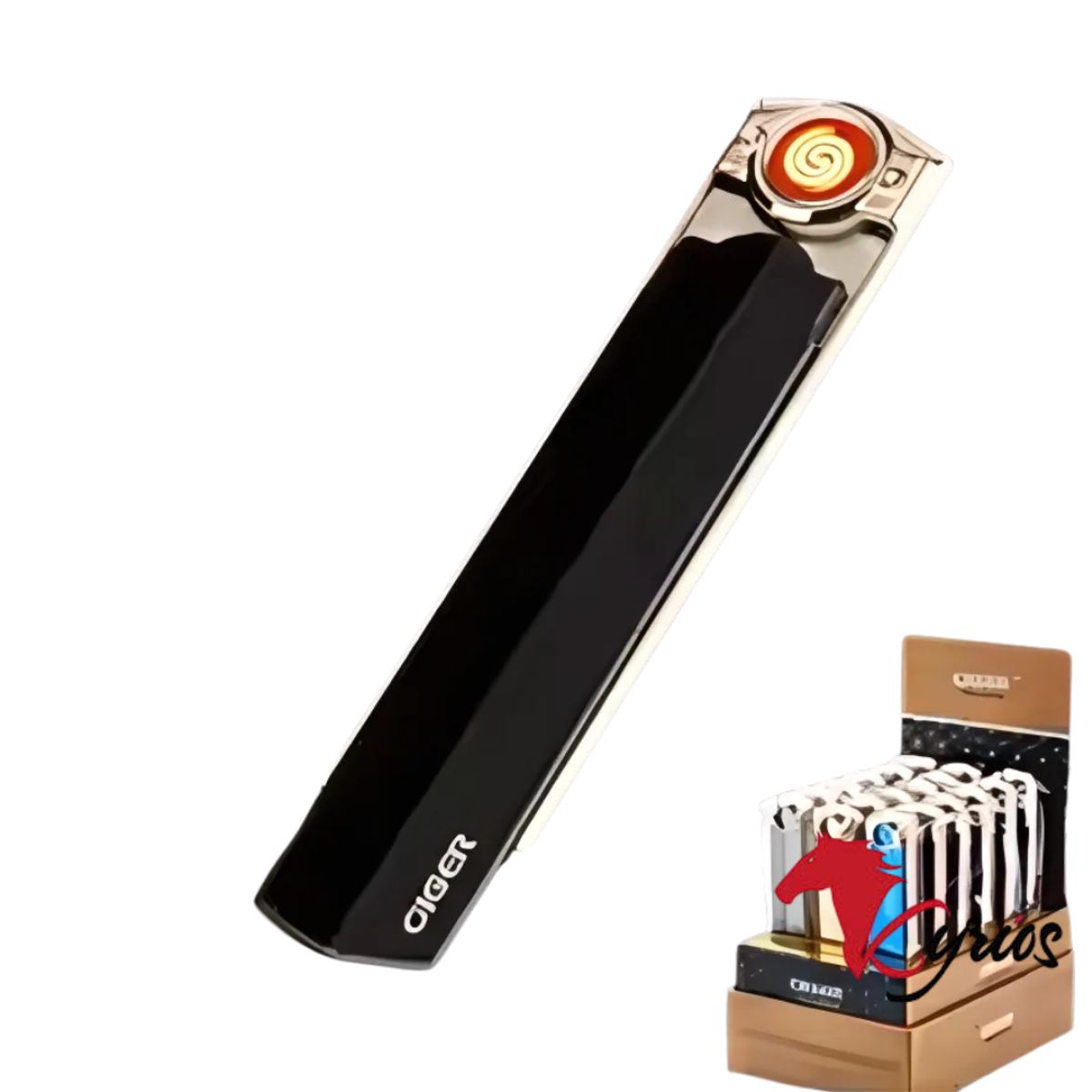 NO LOGO - Encendedor De Cigarrillos Electronico Para Bolsillo Color Azul