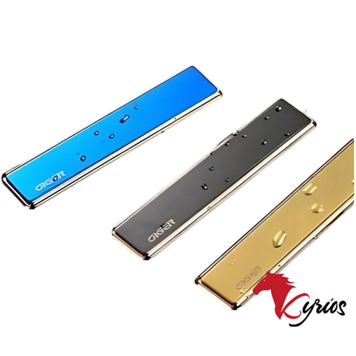 NO LOGO - Encendedor De Cigarrillos Electronico Para Bolsillo Color Dorado