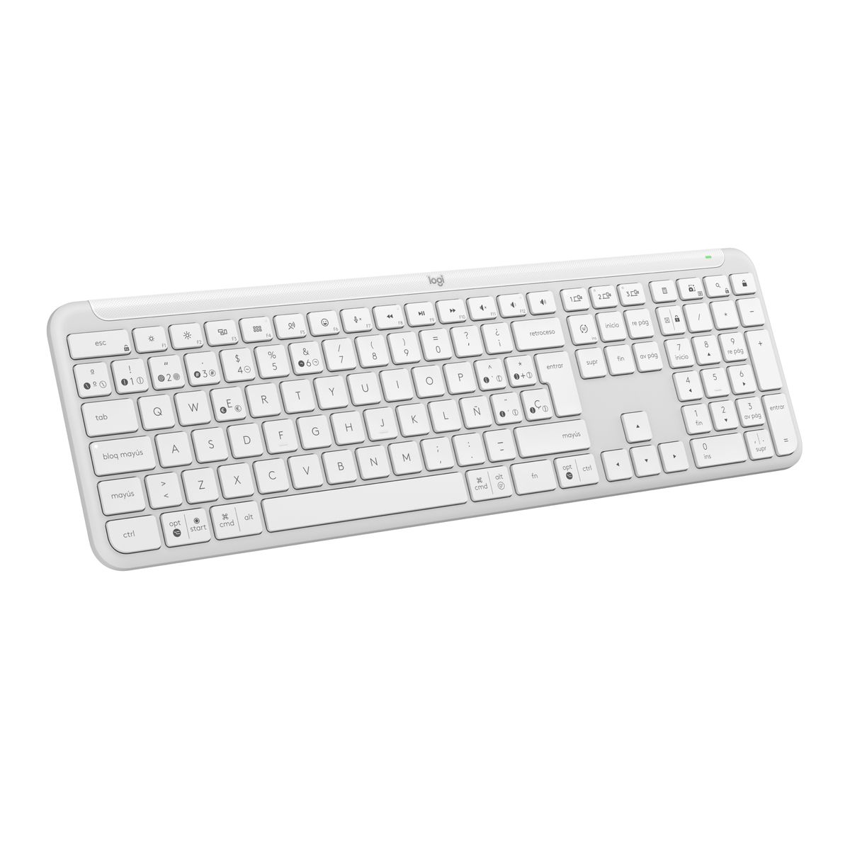 LOGITECH - Teclado Bluetooth Logitech Signature Slim K950 Blanco