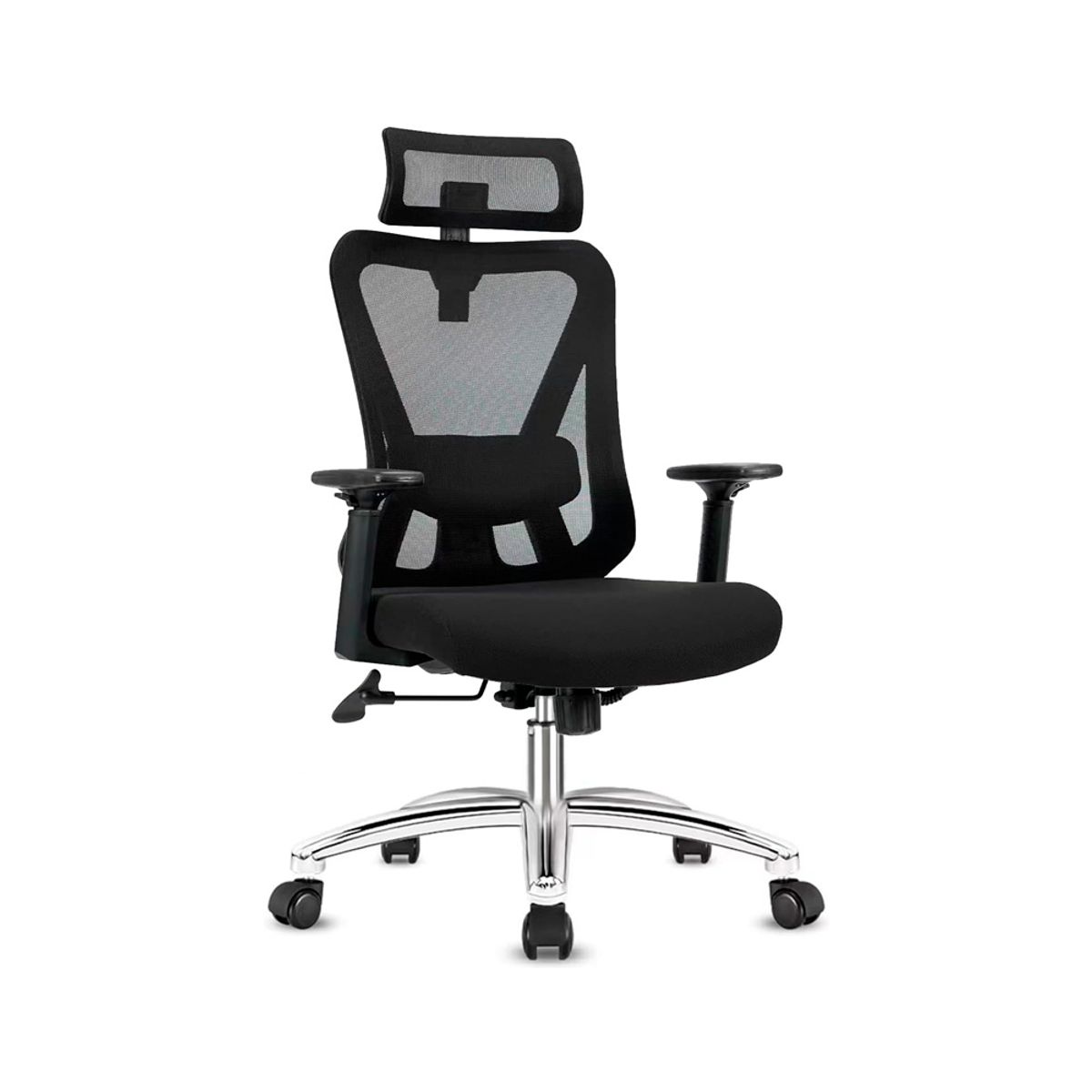 OFIDEAS - Silla de Oficina Reclinable Dolfín LAP Presidente Negro Ofideas