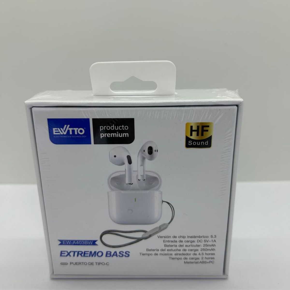 EWTTO - AUDIFONO BT EWTTO BLANCO EXTREMO BASS TIPO C