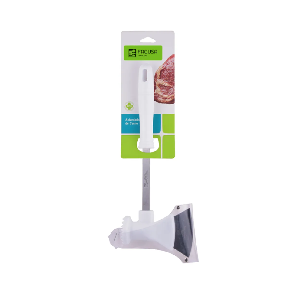 FACUSA - Ablandador de Carne con Hacha de Acero Inoxidable FACUSA – 145001009