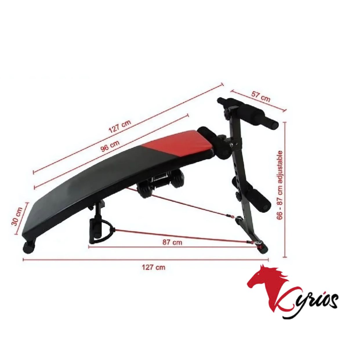 NO LOGO - Maquina De Abdominales Para Entrenamiento Incluye Accesorios