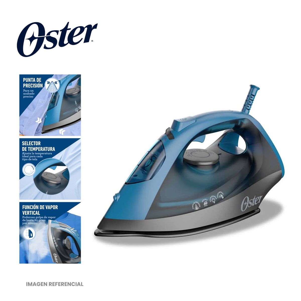 OSTER - Plancha de vapor Oster con base de cerámica GCSTBS6052