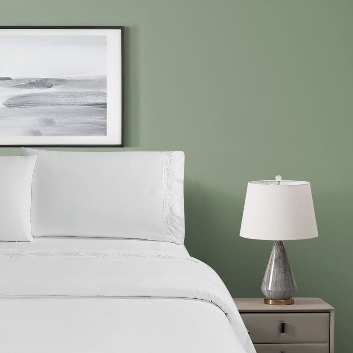 GENERICO - JUEGO DE SÁBANAS BORDADO - HAIRIFON