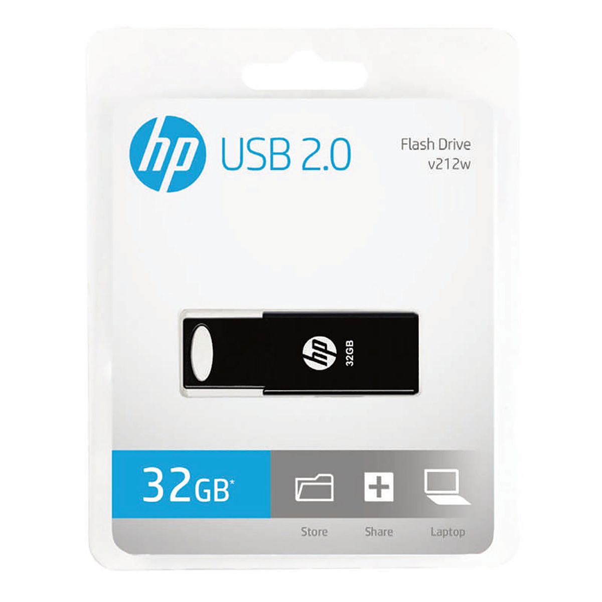 HP - Memoria USB 32GB Flash Drive V212W Negro