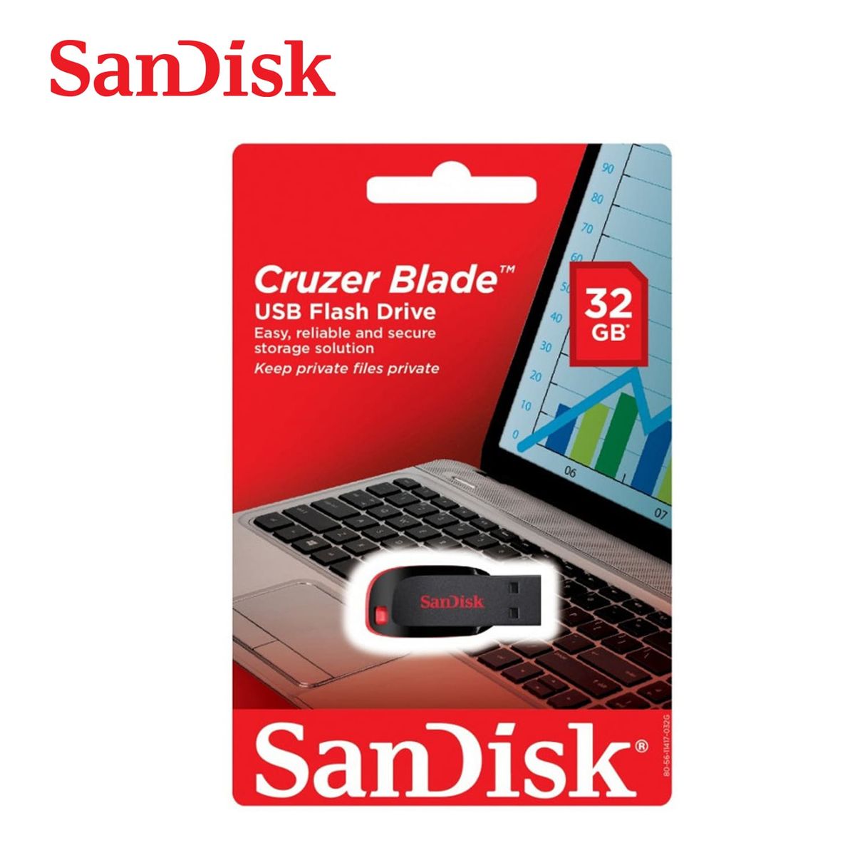 SANDISK - Memoria USB Cruzer 32GB CZ50 Negro