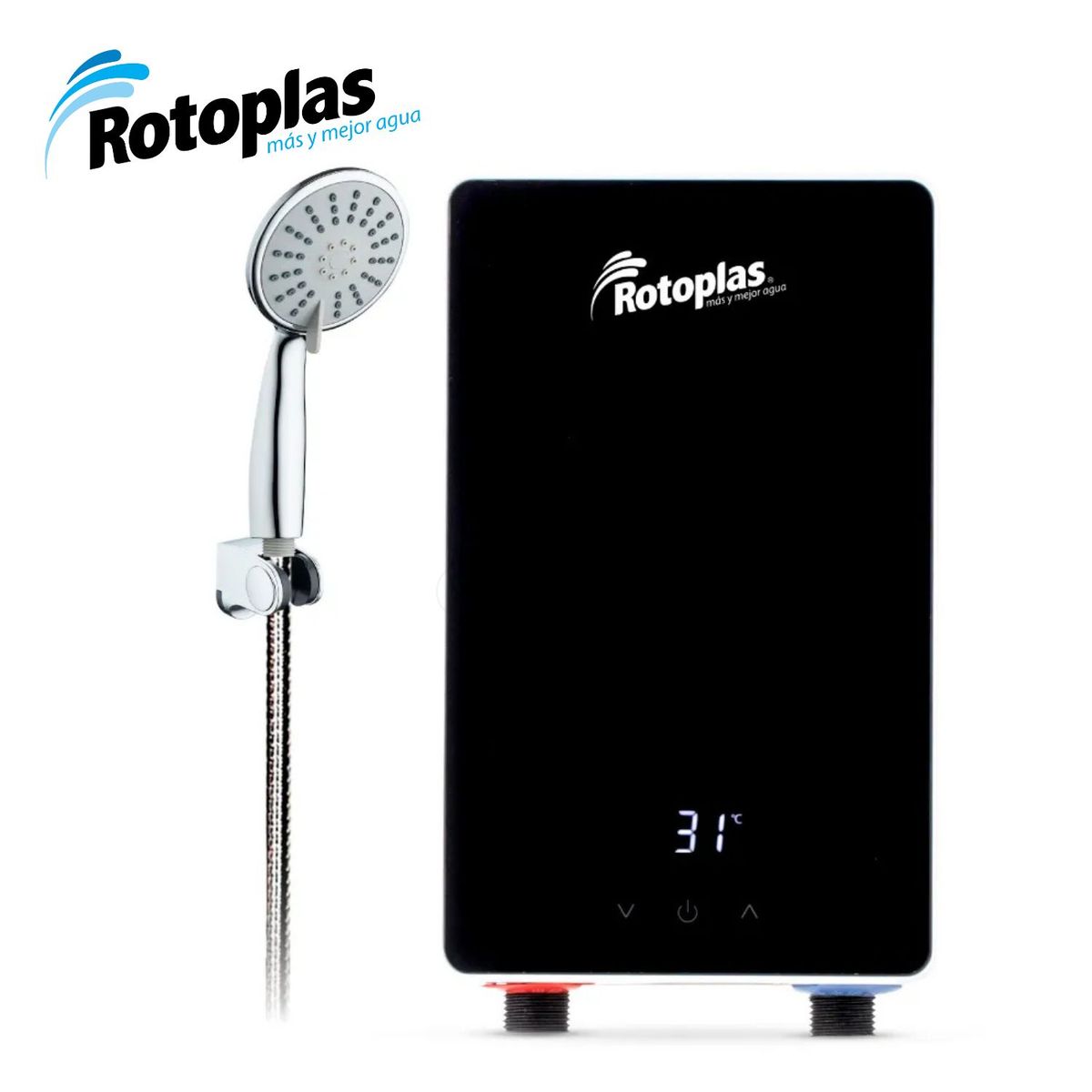 ROTOPLAS - Rapiducha de Agua Eléctrico Digital Rotoplas
