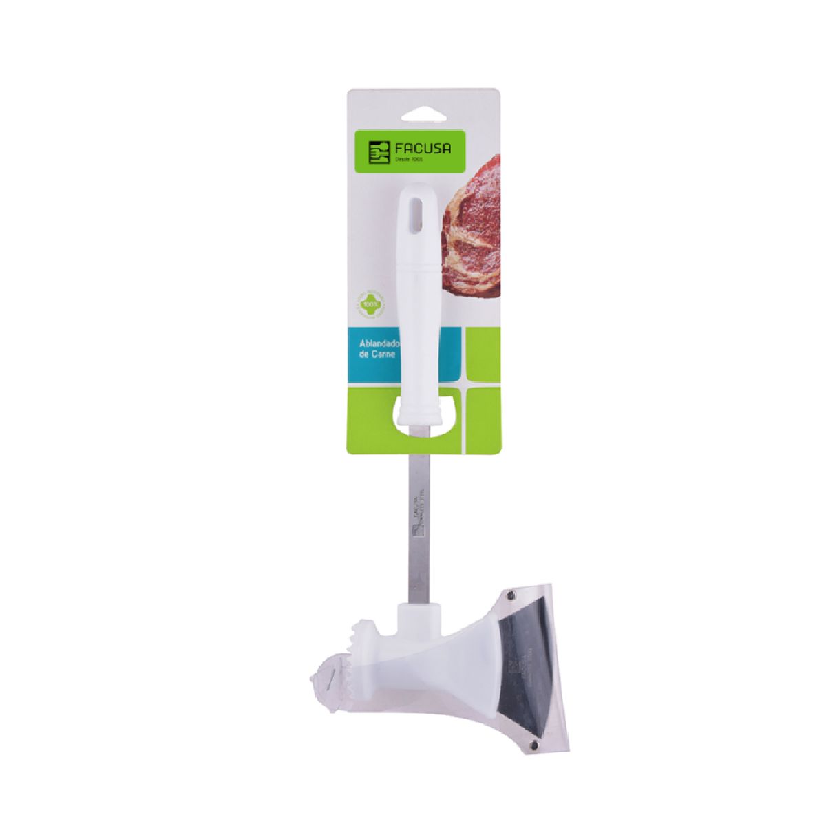FACUSA - Ablandador de Carne con Hacha de Acero Inoxidable FACUSA – 145001009