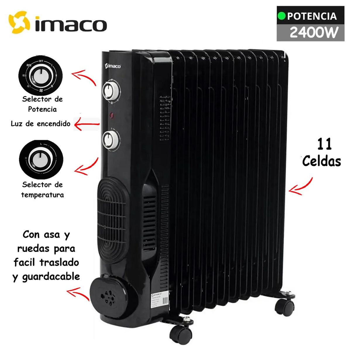 IMACO - Termoradiadores 11 Celdas OFR11NK Imaco