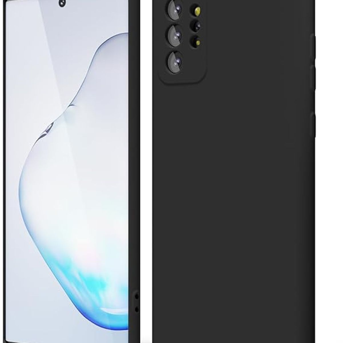 GENERICO - Case Protector para Samsung Note 10 PLUS Silicona Negro