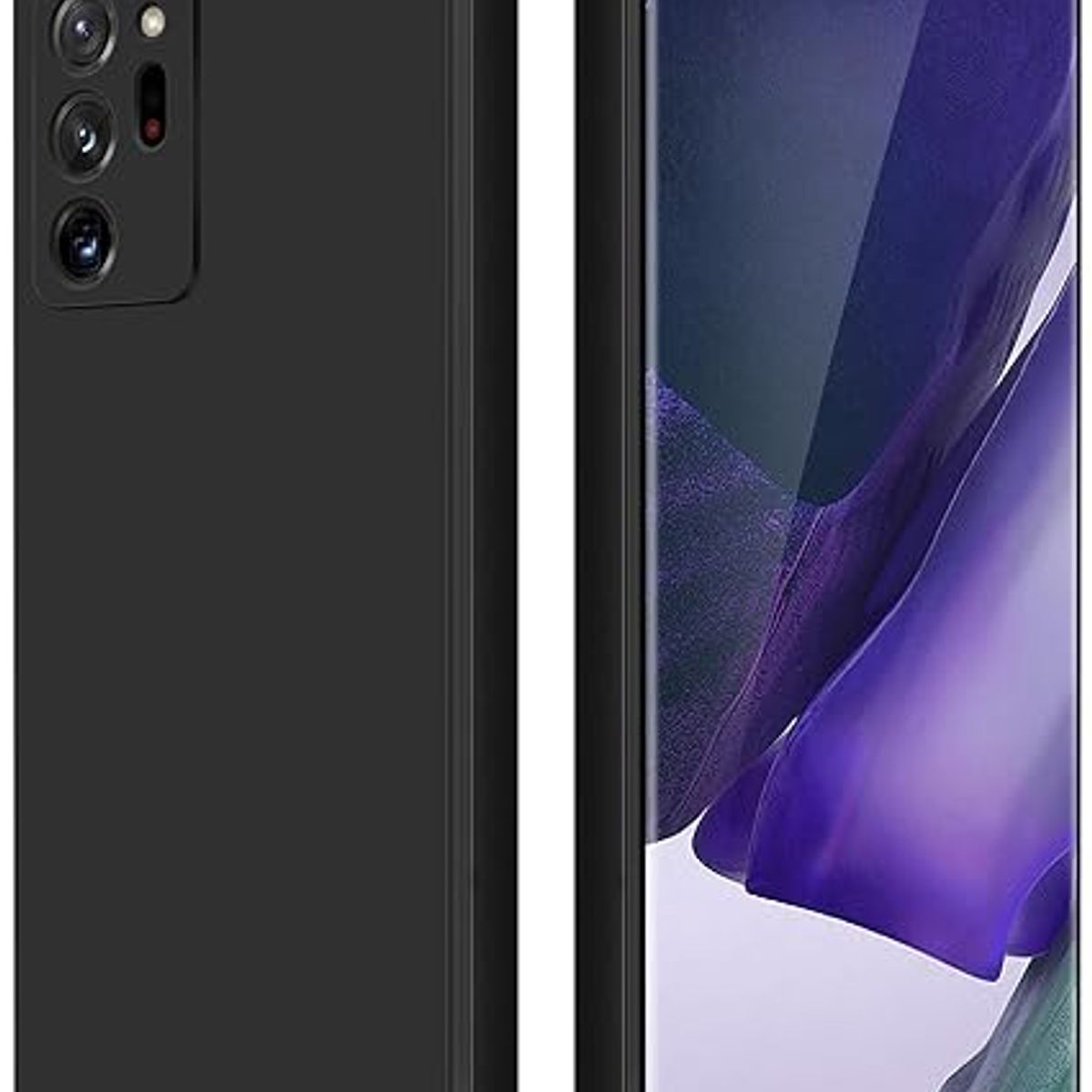 GENERICO - Case Protector para Samsung Note 20 Silicona Negro