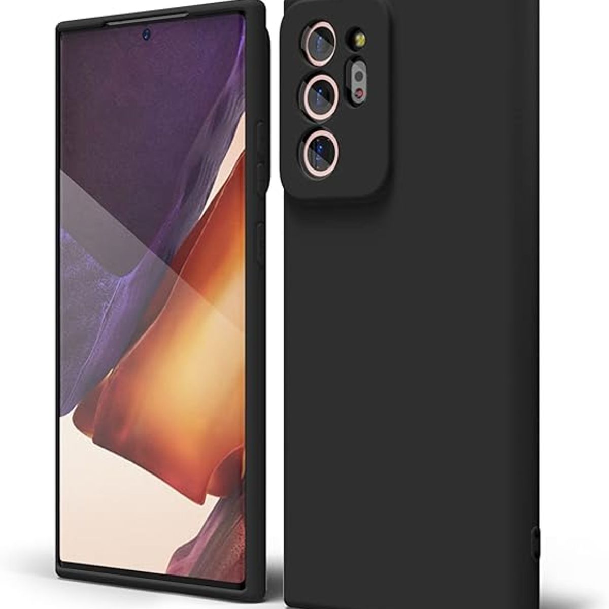 GENERICO - Case Protector para Samsung Note 20 Ultra Silicona Negro
