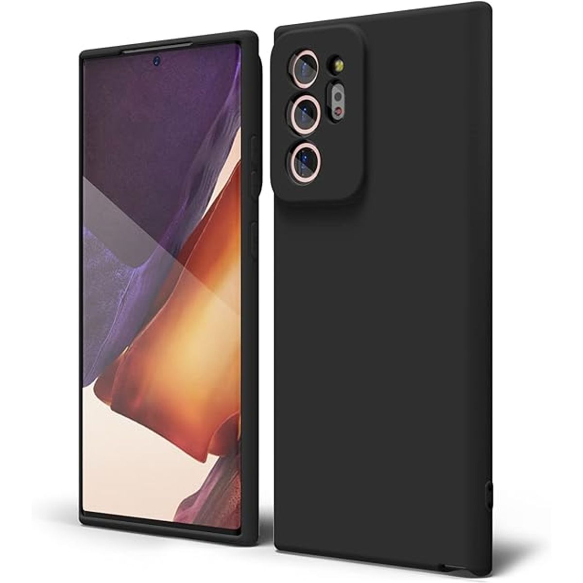 GENERICO - Case Protector para Samsung Note 20 Ultra Silicona Negro