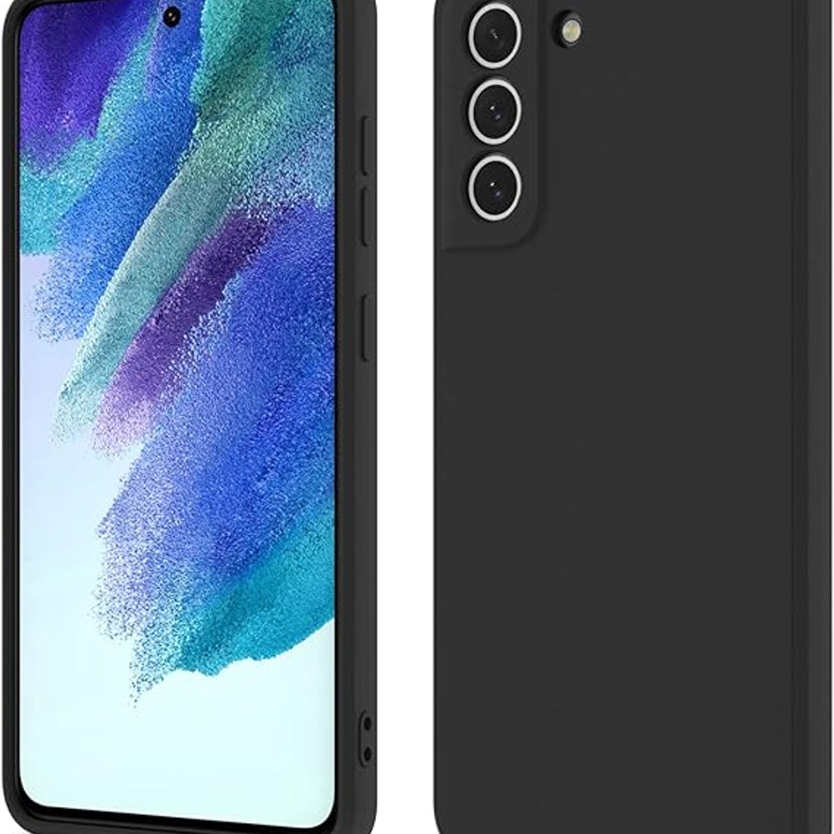 GENERICO - Case Protector para Samsung S21 FE Silicona Negro