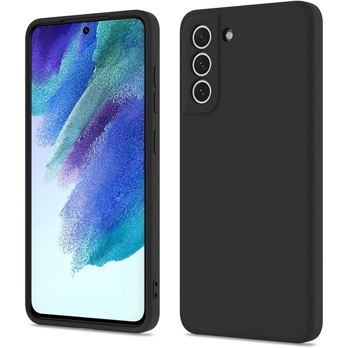GENERICO - Case Protector para Samsung S21 FE Silicona Negro