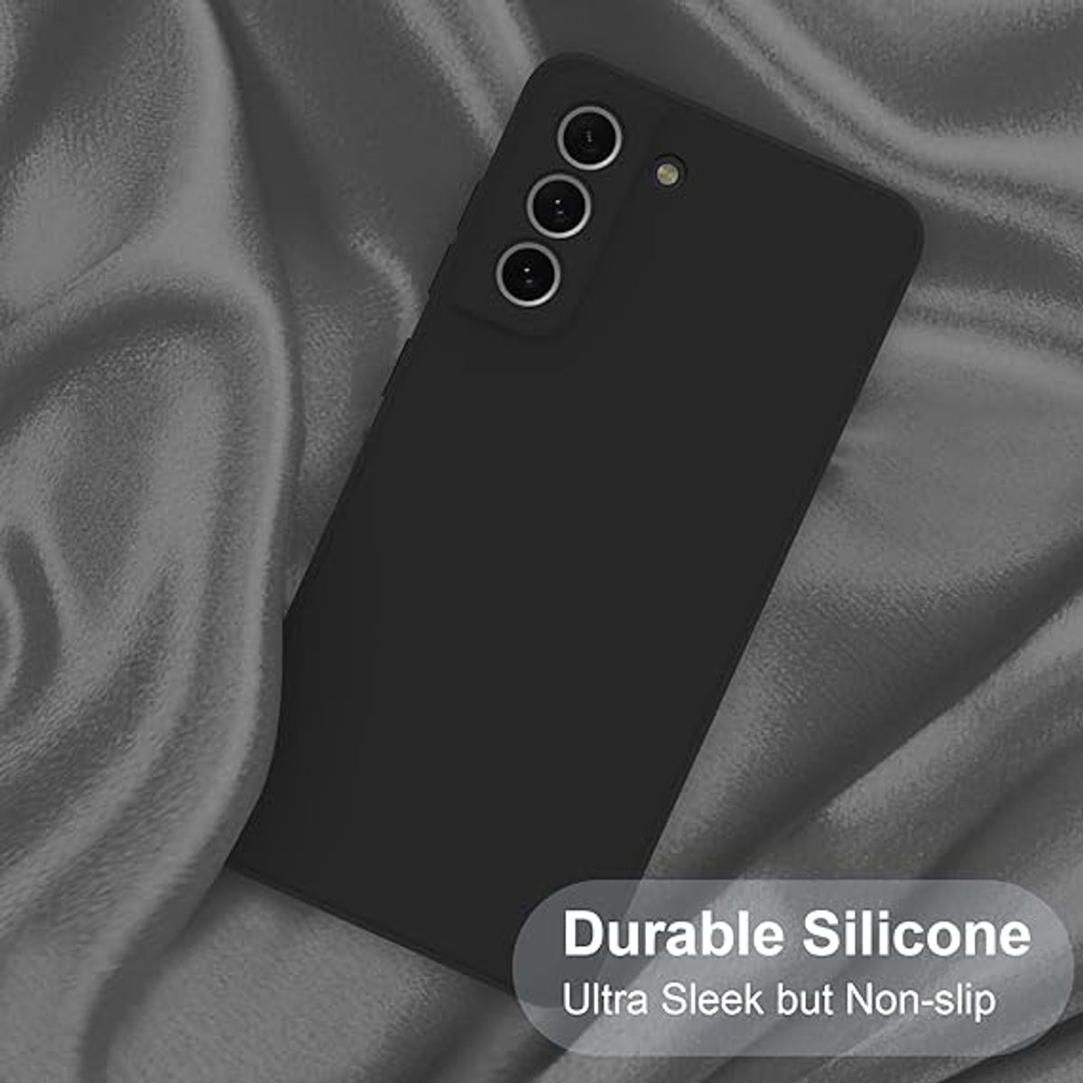 GENERICO - Case Protector para Samsung S21 FE Silicona Negro