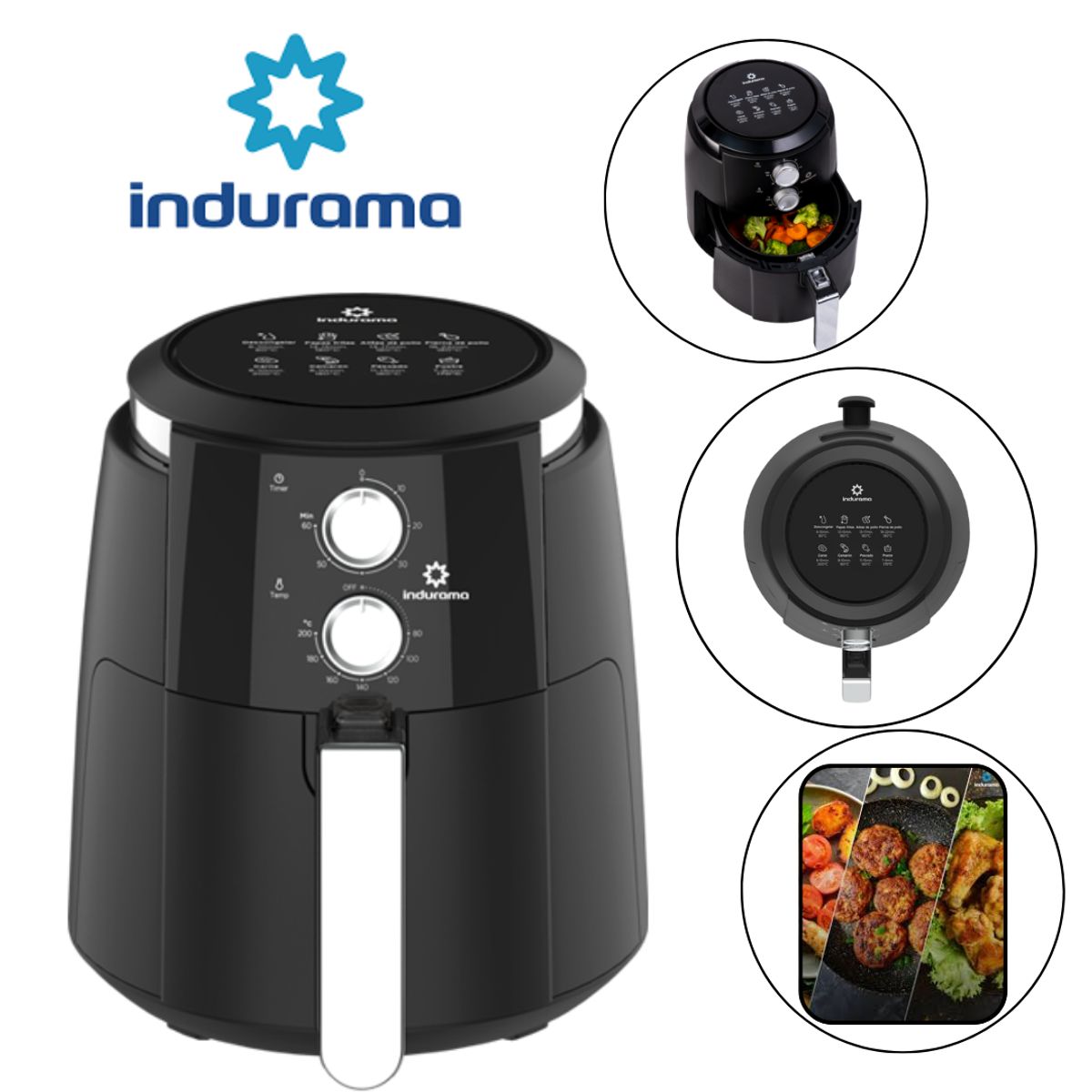 INDURAMA - Freidora De Aire Indurama Fai-35Mn