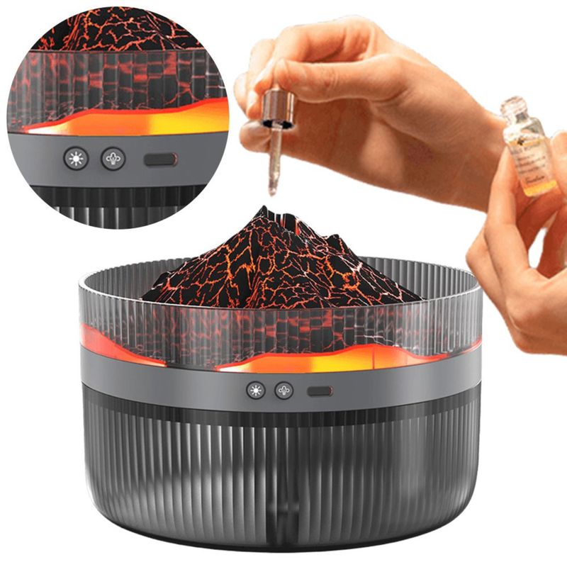 ELMEJORPRECIO - Humidificador de Aire Modelo Volcán Nevado Modelo K3 Negro